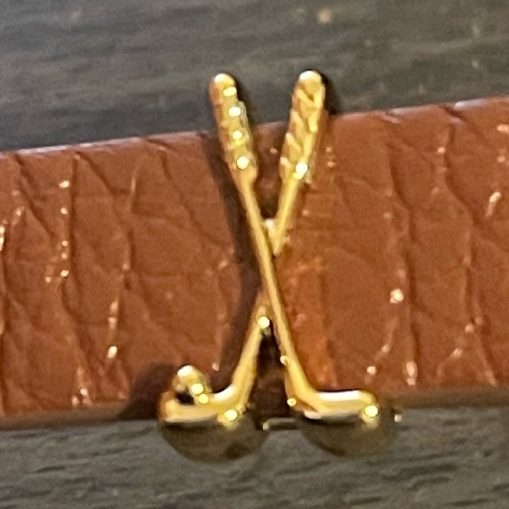 Golf Gold Charm